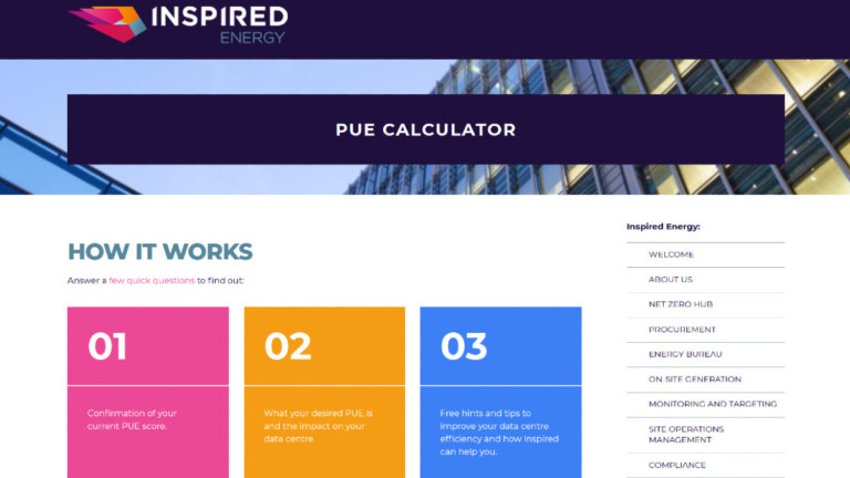 Inspired Energy PUE Calculator