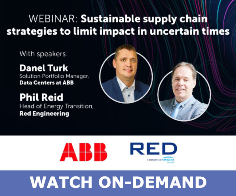 On-Demand | Sustainable supply chain strategies to limit impact in uncertain times – ABB & Red Engineering Webinar