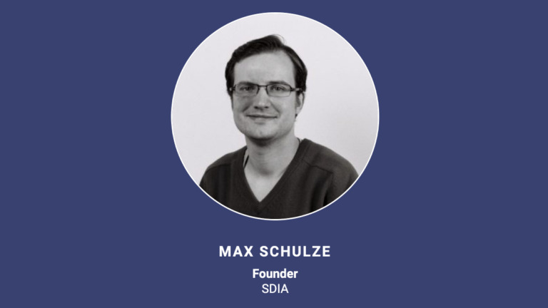 Speaker Spotlight: Max Schulze, Founder of SDIA